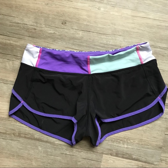 lululemon athletica Pants - Lululemon Speed Shorts in Purple and Black